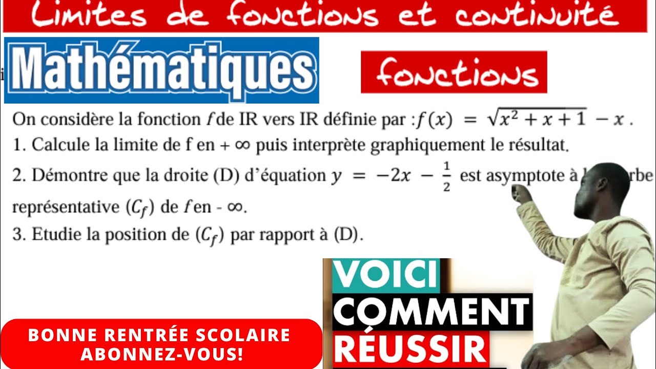 #Etude de fonction#Les asymptotes : verticale, horizontale,Oblique#positon relative