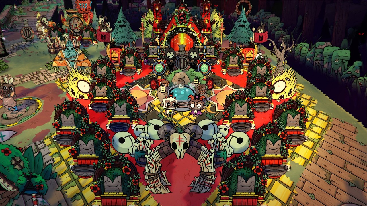 We Finished ALL the Woolhaven Bosses | Local Co-op Cult of the Lamb
