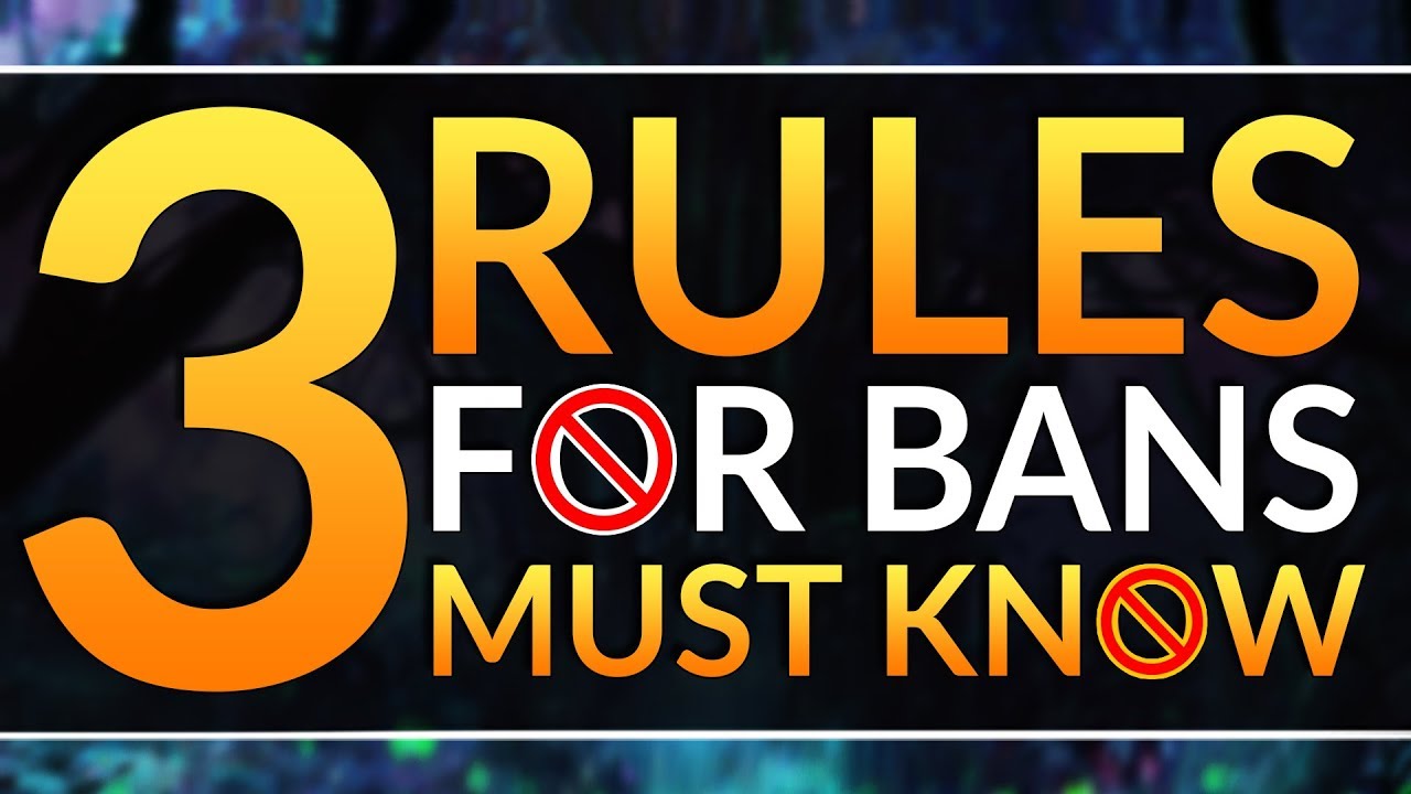 The 3 SIMPLE RULES for Banning You MUST KNOW: Pro Tips for Picks and Bans | League of Legends Guide