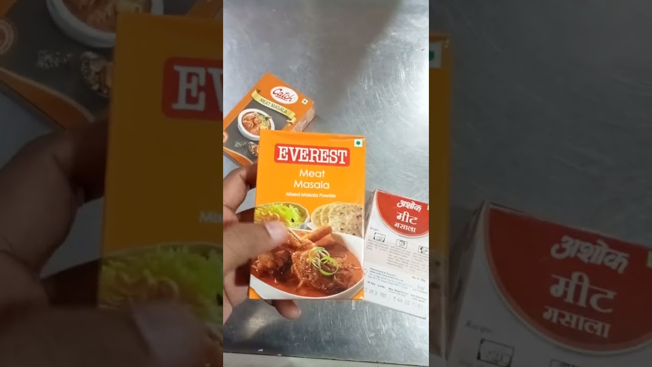 Meat Masala comparison between #ashokmeatmasala #catchmeatmasala #everestmeatmasla