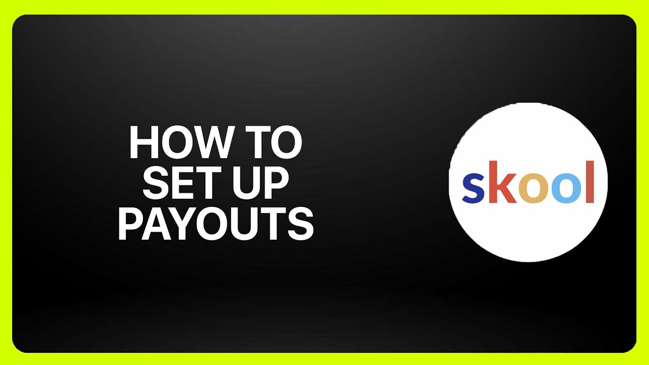 How To Set Up Payouts On Skool ! Tutorial