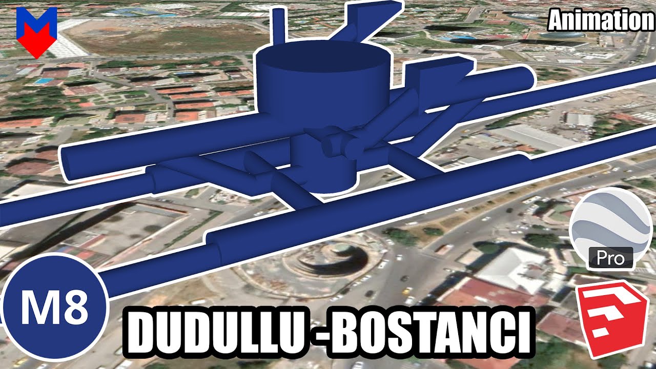 M8 Bostancı - Dudullu Metro Hattı Google Earth Turu