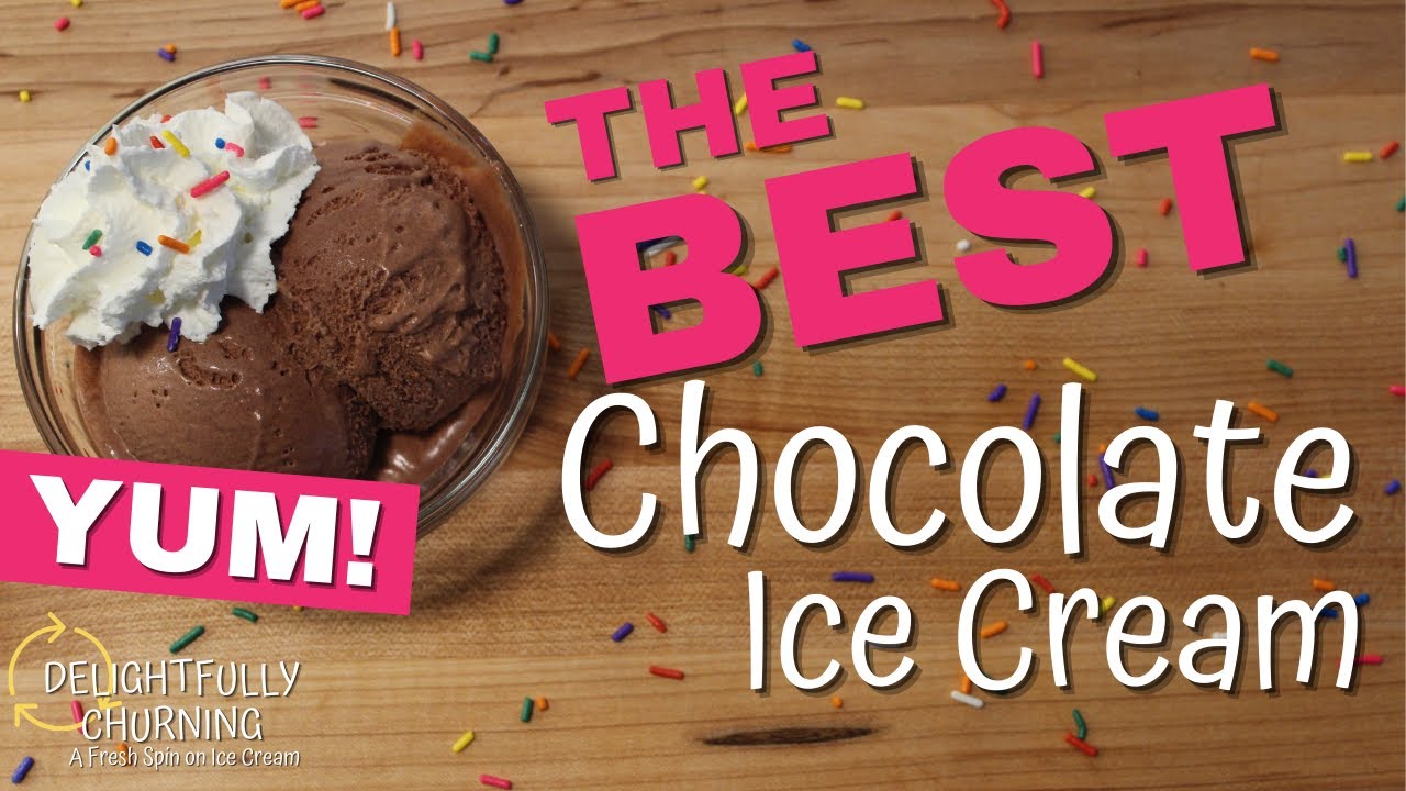 Chocolate Ice Cream Recipe Ganache Style | KitchenAid