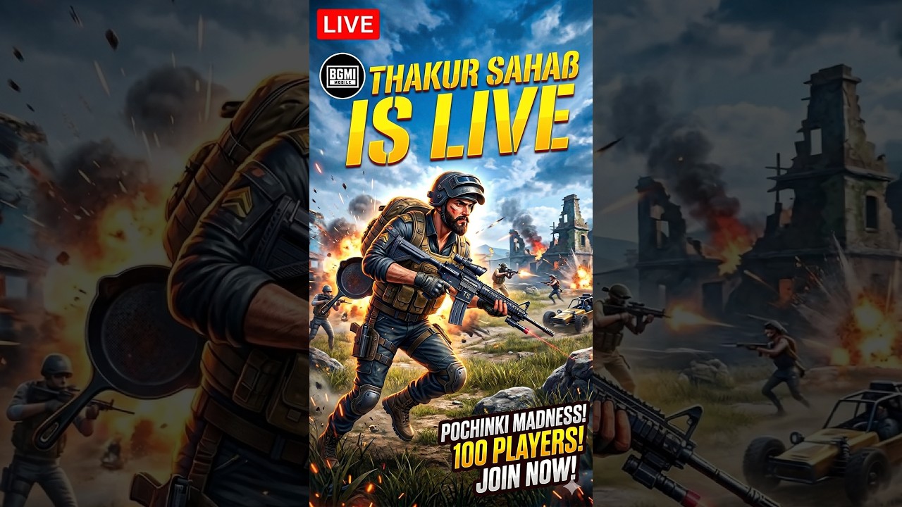 Thakur_Sahaẞ is Live | 100 Subs 1 RP Giveaway | Let’s Go #bgmilive #giveaway