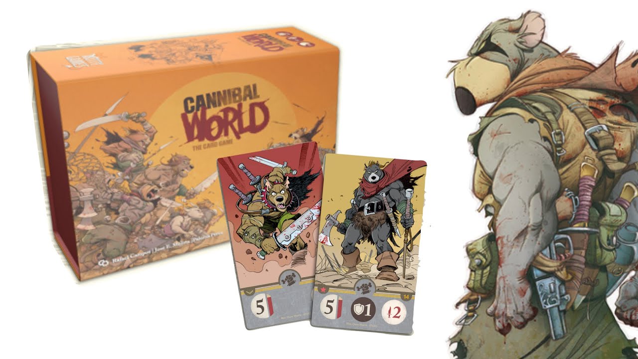 Apocalyptic Anthropomorphic Card Game - Unboxing Cannibal World!