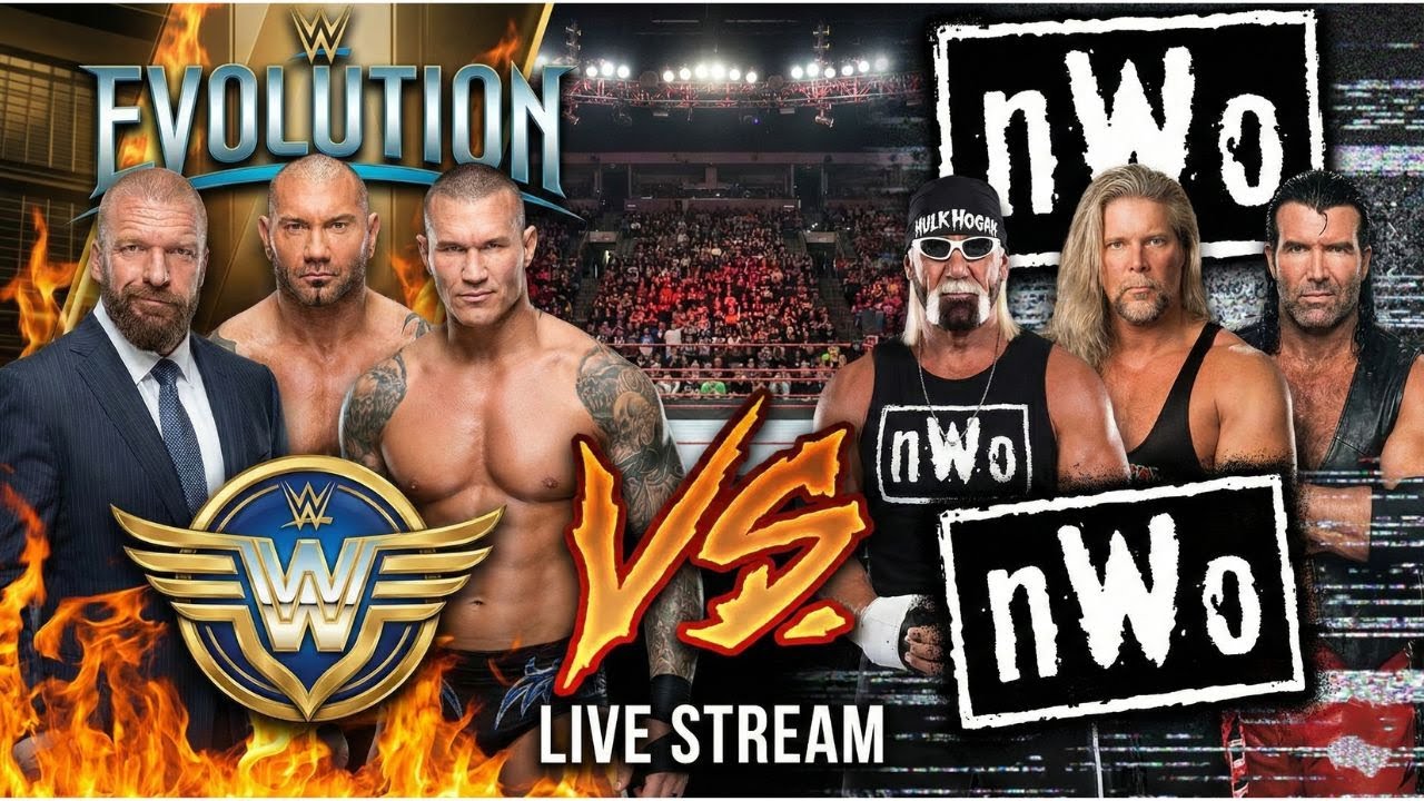 Orton,Batista&HHH vs Hogan,Nash&Hall💀nWo vs Evolution |WWE 2K25 #verticallive #wwe2k25 #shorts