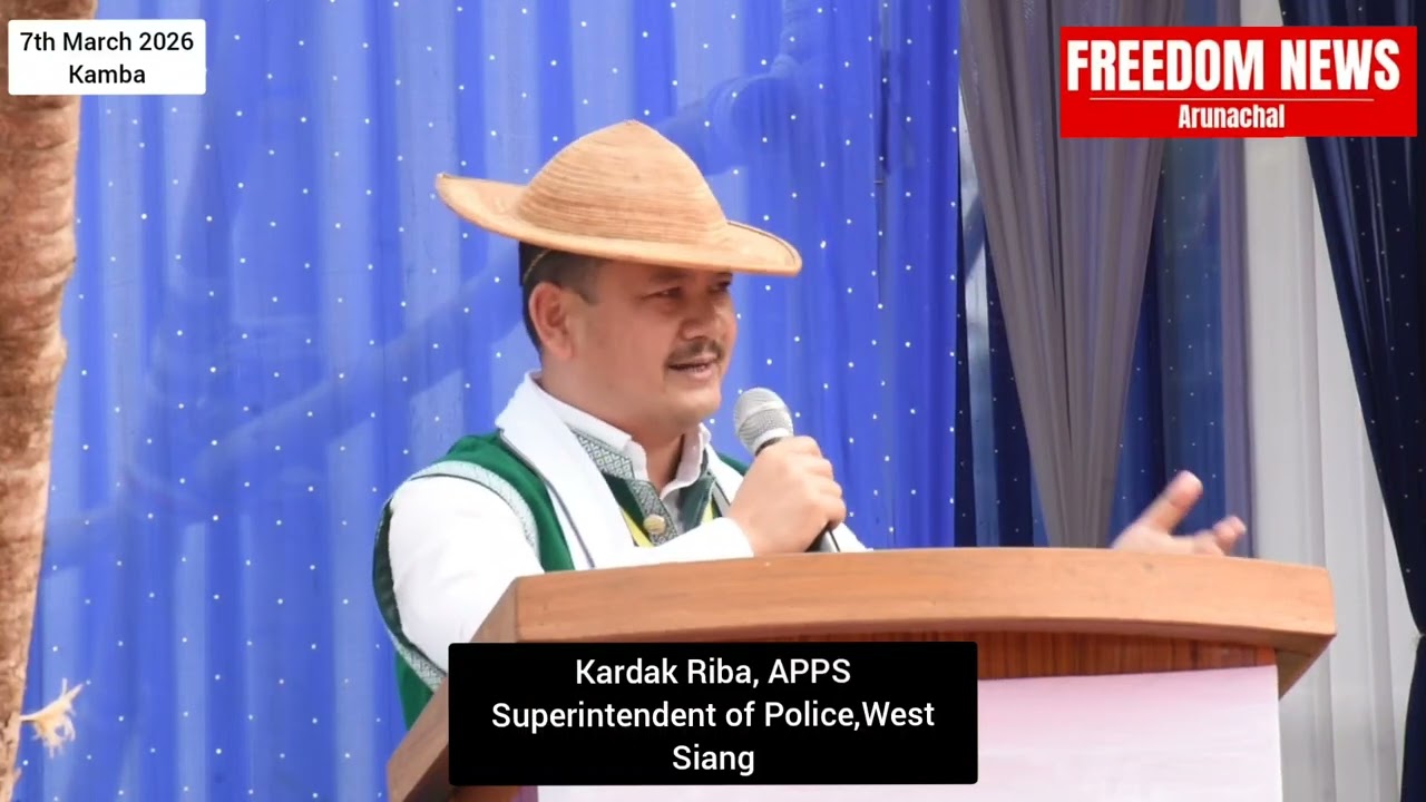 Kardak Riba, SP West Siang speech at KAMBA KARGU GAMGI inauguration ceremony 