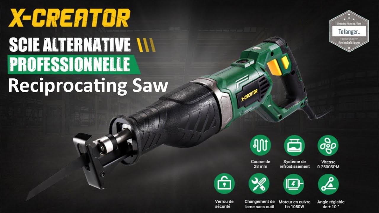 X-CREATOR Reciprocating SAW - Reciprocating saw X-CREATOR TARS24P - Power tools - Unboxing