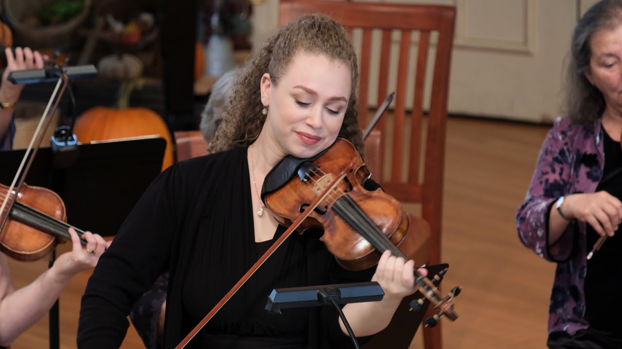 Maddalena Sirmen: Violin Concerto in B Flat Major, II. Andante. Shelby Yamin & Voices of Music 8K