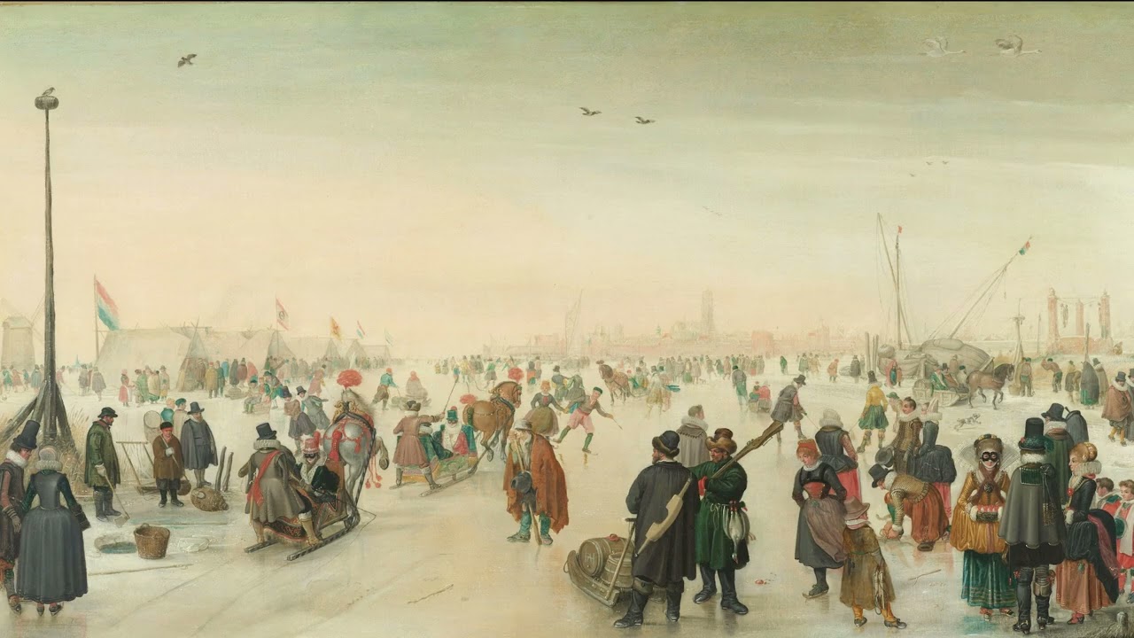 TV frame painting - Hendrick Avercamp 1620