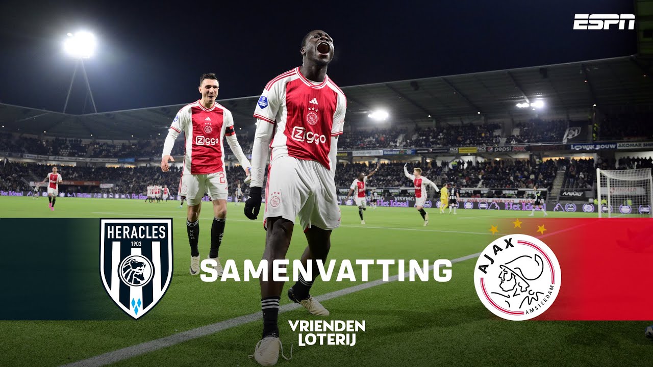 BRIAN BROBBEY is ON FIRE bij DEFENSIEF KWETSBAAR Ajax!👀  | Samenvatting Heracles - Ajax