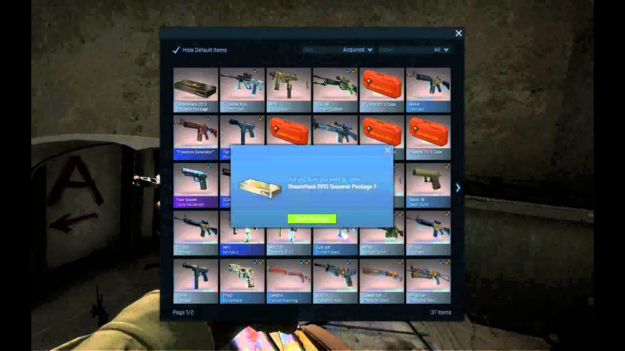 Opening a Dreamhack 2013 Case