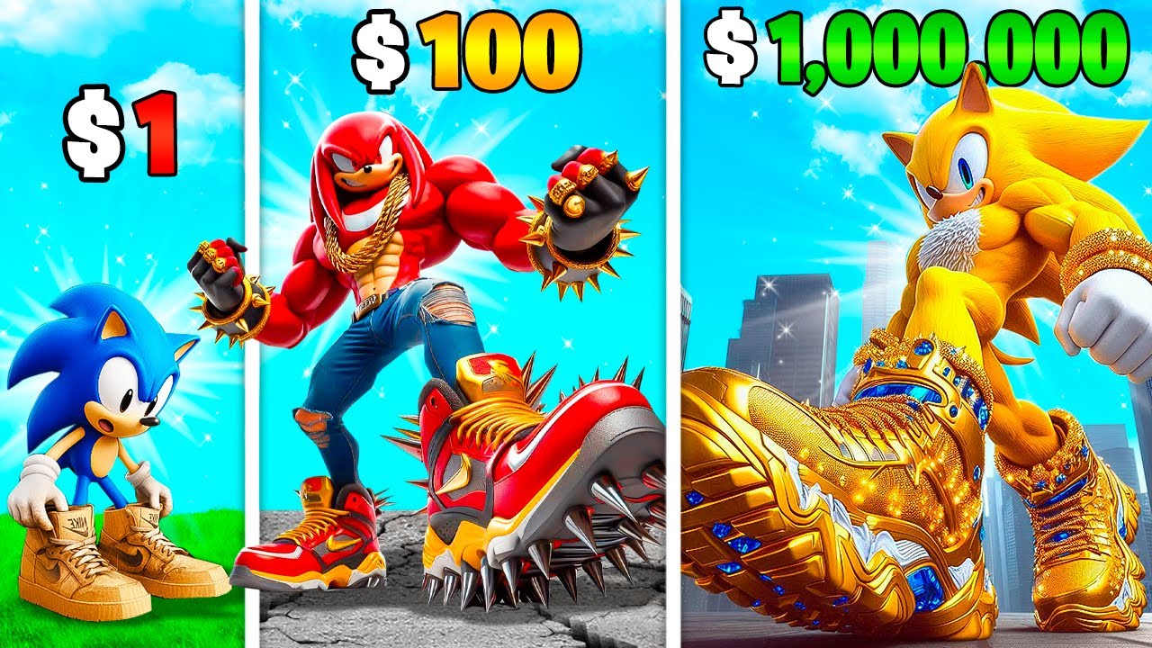 De $1 a $1,000,000 Zapatillas SONIC en GTA 5