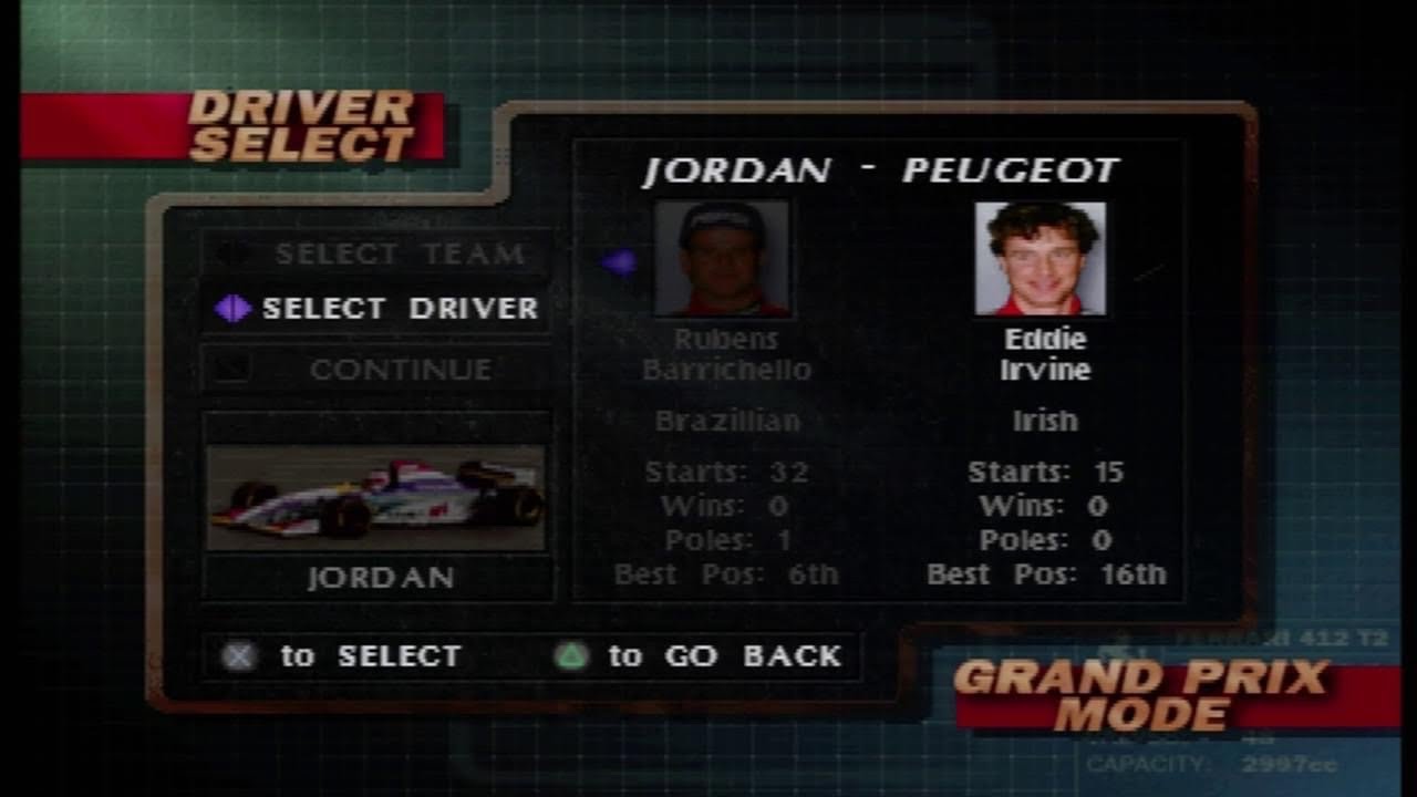 Formula 1 (1995) - Eddie Irvine at San Marino GP