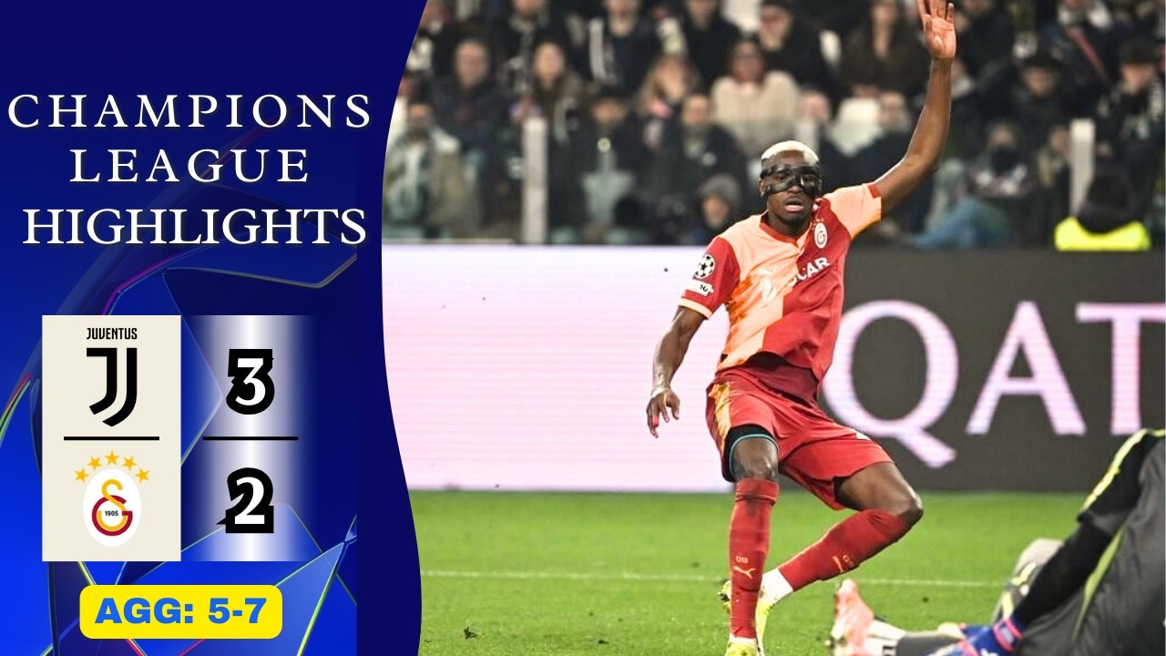 Juventus - Galatasaray | 3-2 (AGG 5-7) | Highlights| Champions League 2025-26 | juventus galatasaray