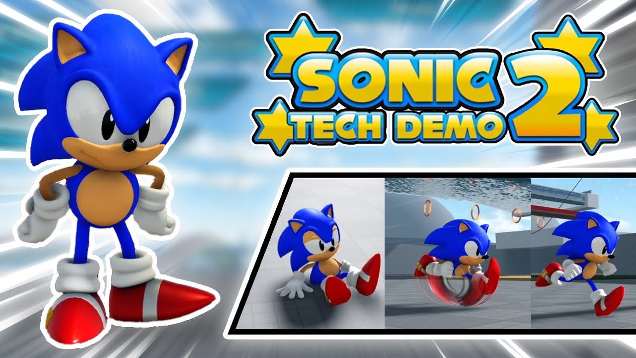 Classic Sonic In Sonic Tech Demo 2! - Roblox Sonic Fangame