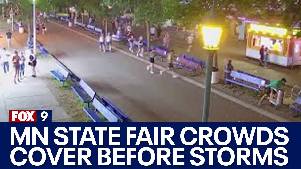 MN State Fair: Fairgoers run for safety as storms roll through
