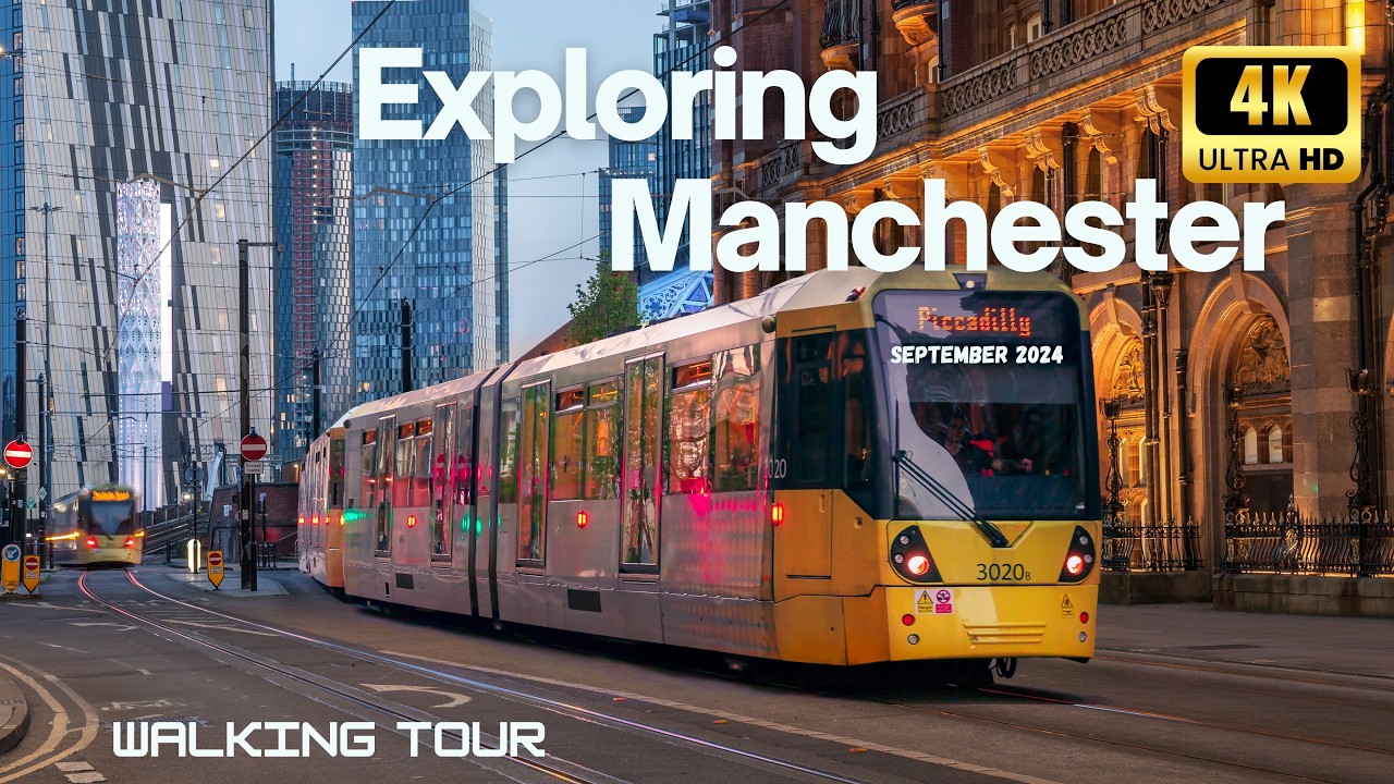 Manchester , Deansgate - September 2024 - 4K HDR