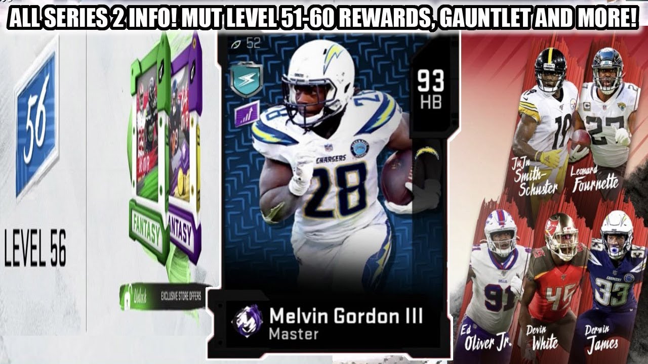 ALL SERIES 2 INFO! LEVEL 51-60 REWARDS, GAUNTLET PLAYERS, 93 MASTER MELVIN AND MORE | MADDEN 20