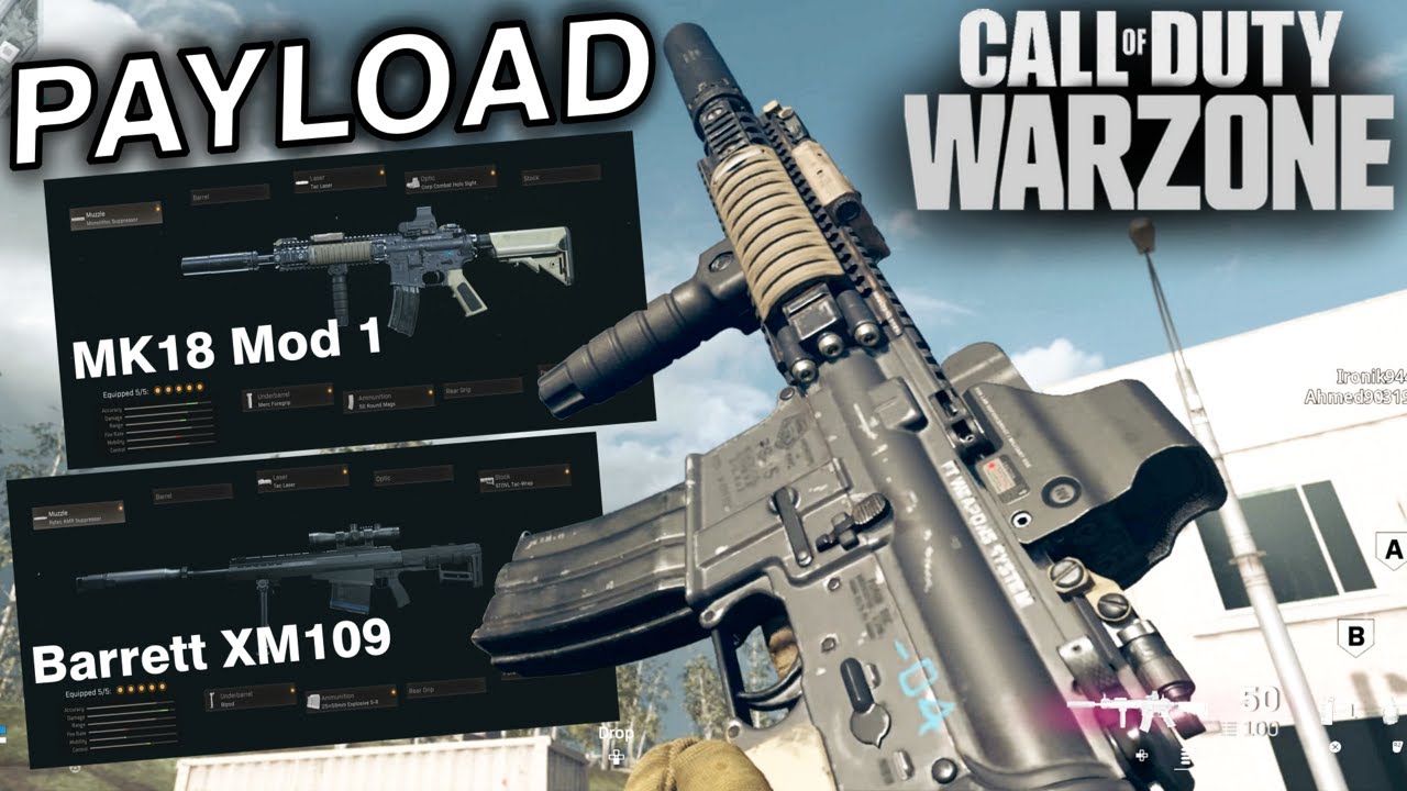 MK18 Mod 1 (M4A1) & Barrett XM109 (Rytec AMR) Gameplay | Warzone Payload (PS5)
