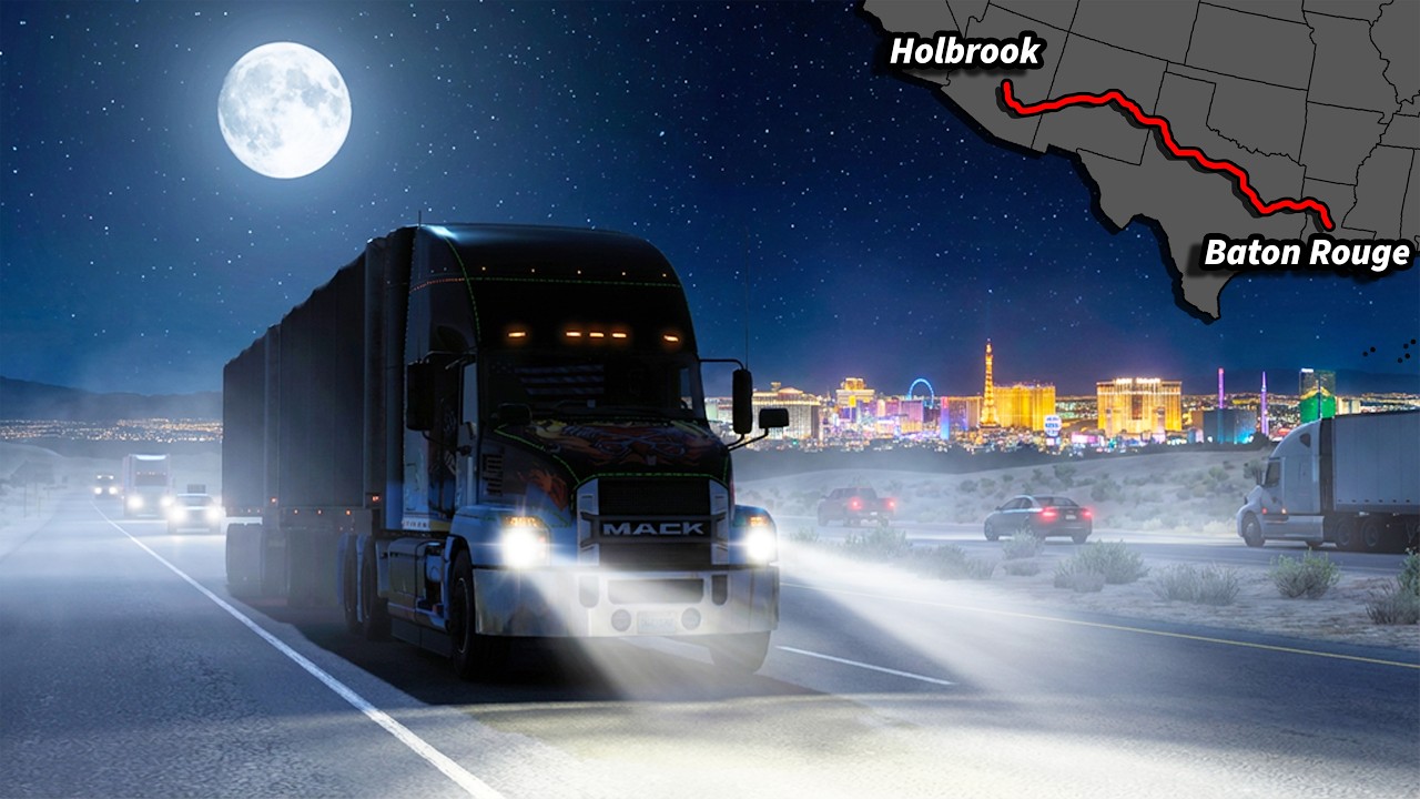 ATS | Baton Rouge to Holbrook | Mack Anthem | Day & Night Journey 🇺🇸