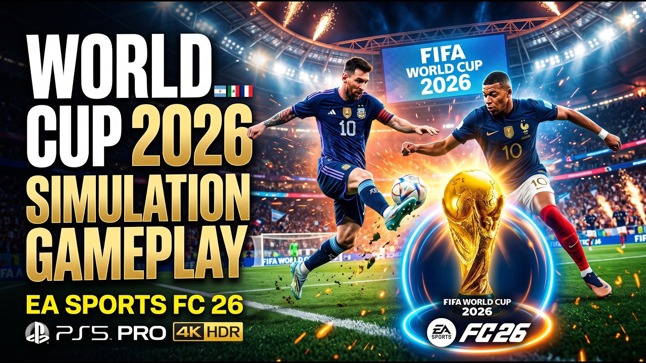 🏆 FIFA World Cup 2026 Simulation Gameplay | PS5 Pro | EA SPORTS FC 26 | 4K HDR