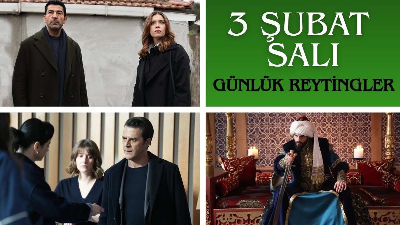 3 ŞUBAT SALI GÜNÜ DİZİLERİN REYTİNG SONUÇLARI | GÜNLÜK REYTİNGLER #74