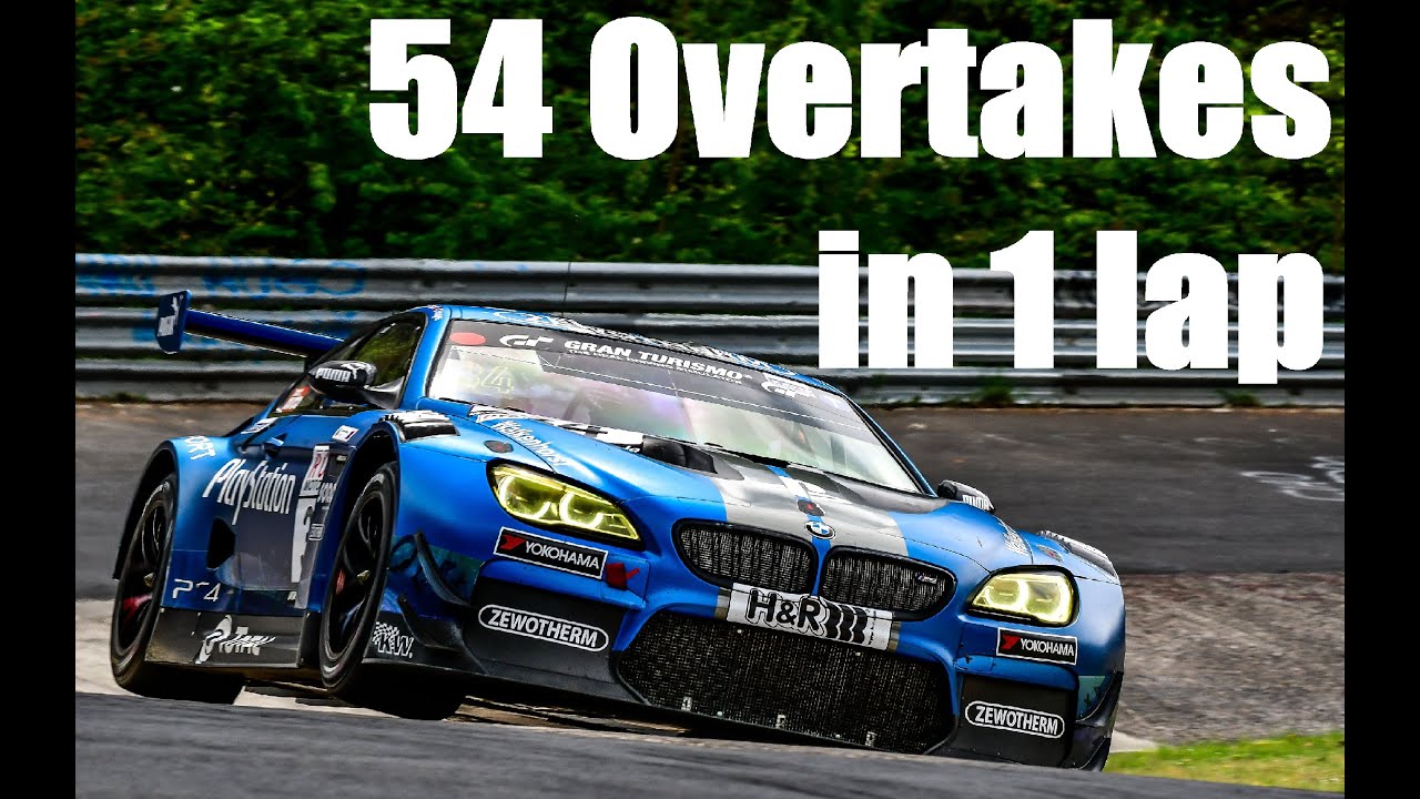 Busy 54 Overtakes Nurburgring Nordschleife BMW M6 GT3 Onboard