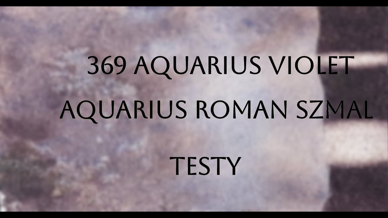 Test farby akwarelowej 369 Aquarius Violet -do trzech razy sztuka