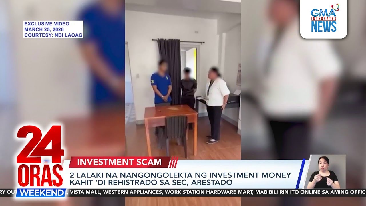 2 nangongolekta ng investment money kahit 'di rehistrado sa SEC, arestado | 24 Oras Weekend