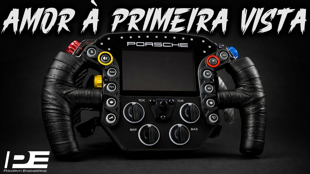 Construí o GTE PRO V3 da Pokornyi Engineering… o melhor volante DIY do 911 RSR para sim racing!🔥