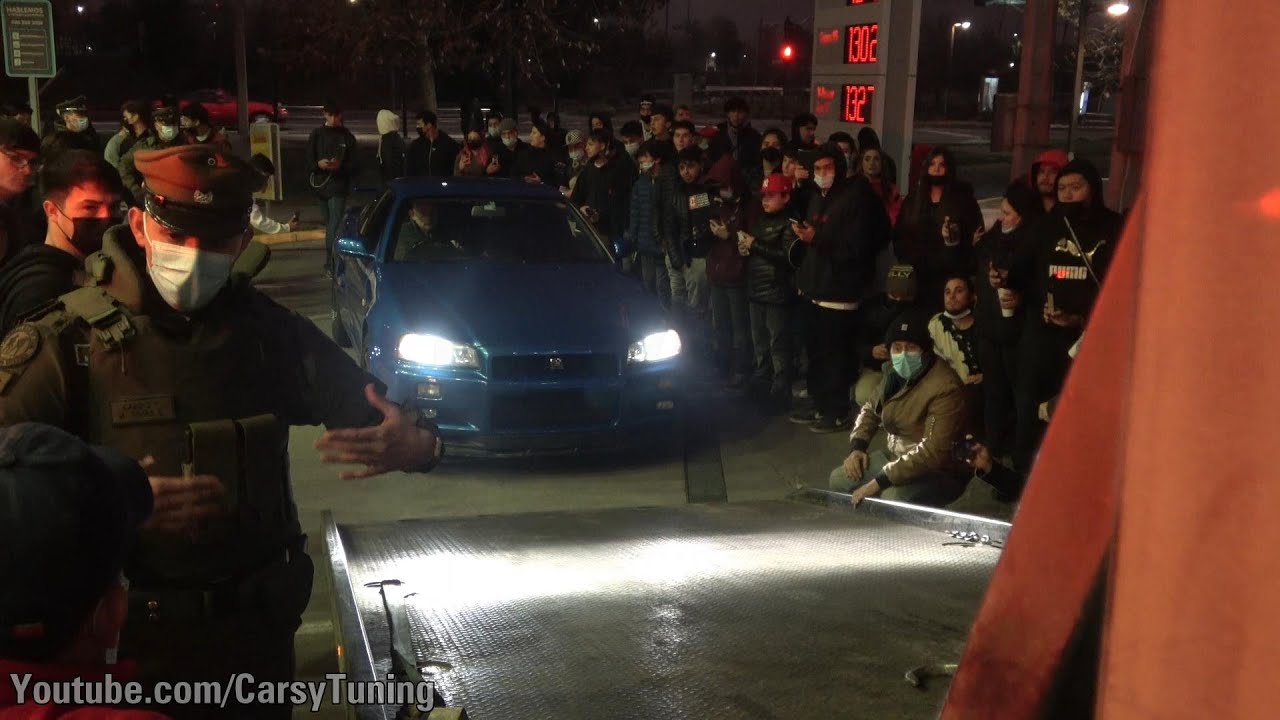 Carabineros controlan al único Skyline R34 GT-R V-Spec II Nür en Chile *SALE MAL*