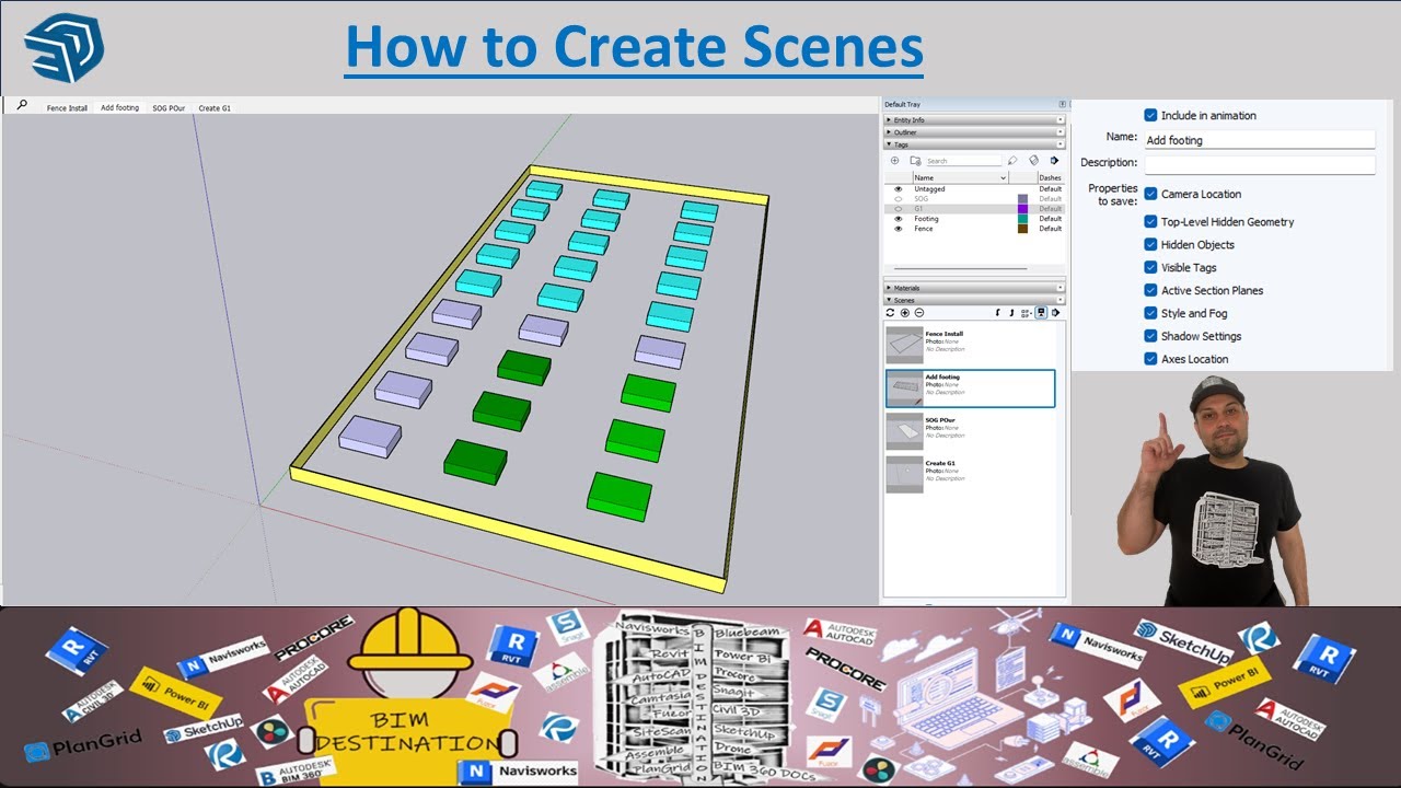 Mastering Scenes in SketchUp | Ultimate Guide for Scenes & Logistics Workflow | SketchUp Tutorials