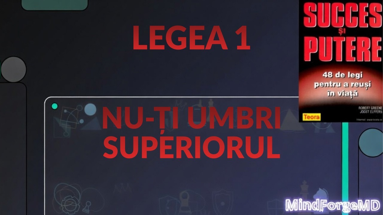Legea 1: Nu-ți Eclipsa Niciodată Maestrul | 48 de Legi ale Puterii (Rezumat)
