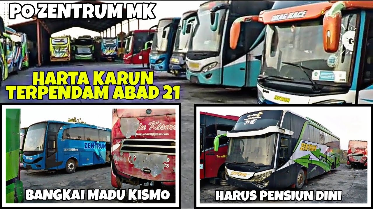 BANYAK BUS PENSIUN DINI DI GARASI PO ZENTRUM⁉️