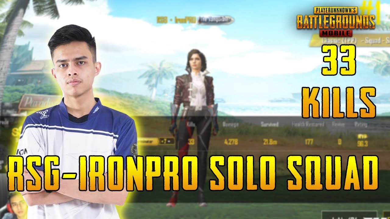 Solo VS Squad !! 33 Kills IronPRO Mengganas Kat SANHOK | PUBG Mobile Malaysia