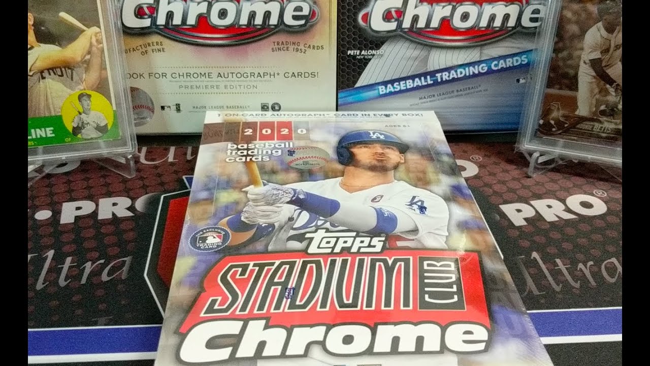 2020 Topps Stadium Club Chrome Hobby Box * Brand New for 2020 1 Auto Per Box Great Looking Cards! *
