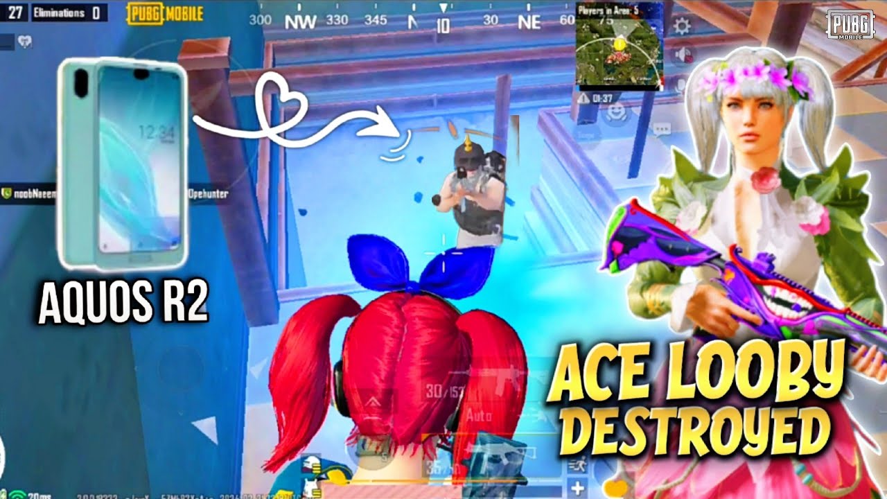 Sharp Aquos R2 😍 | ACE Tire Looby Destroyed 🔥 | R2 pubg Test 2024