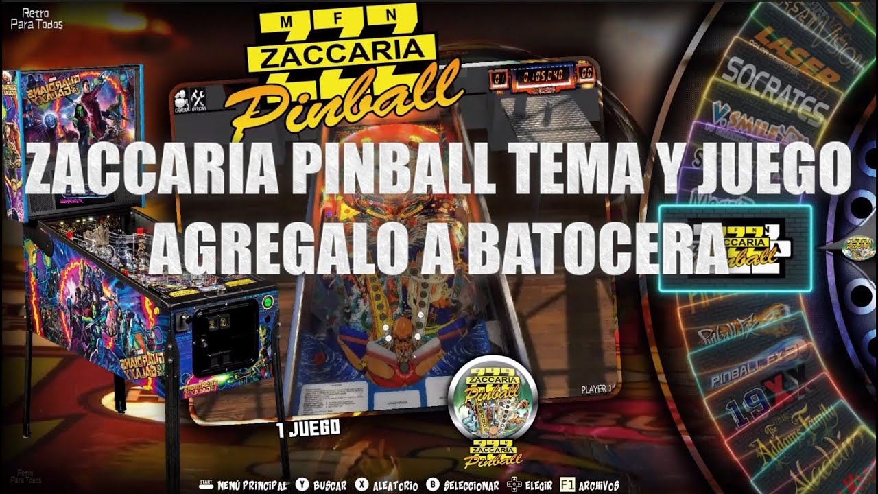 Zaccaria Pinball Tema y Juego agrégalo a tu Batocera