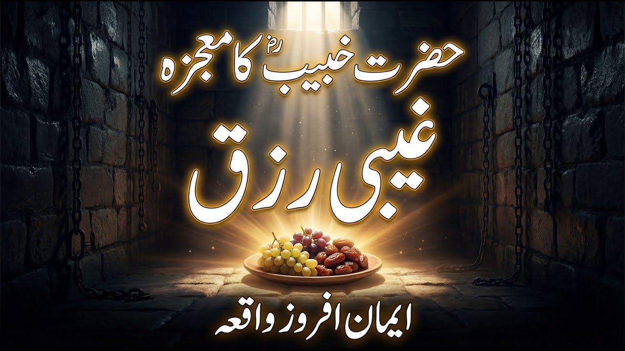 قید خانے میں غیبی رزق | حضرت خبیب رضی اللہ عنہ کا معجزہ | Islamic Miracle Story in Urdu
