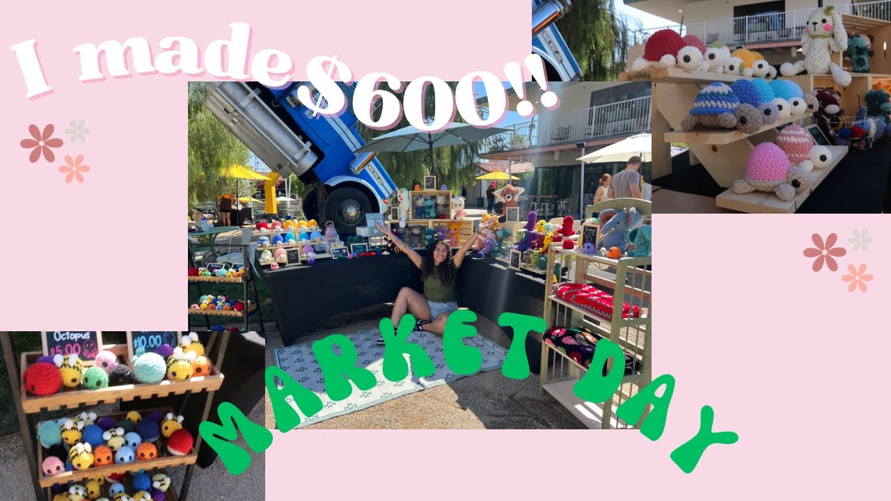 БАЗАРНЫЙ ДЕНЬ 🌞 что продано 🧶 сколько я заработал 💵