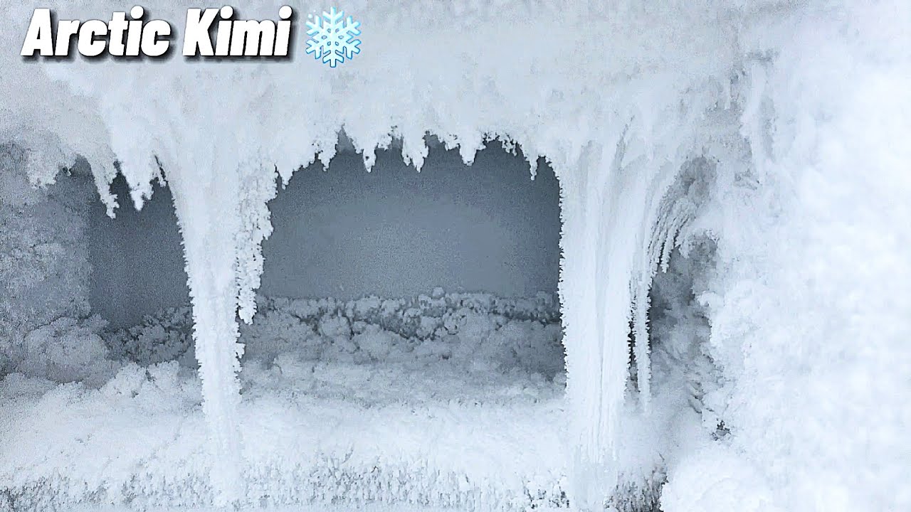 Freezer Frost Scraping and Eating ASMR | Humidifier Frost Build Up Ice Eating