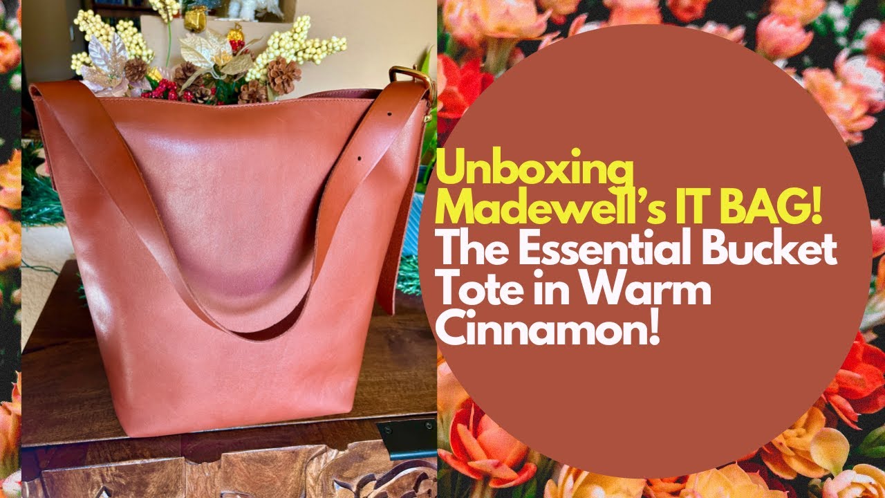 Unboxing MADEWELL'S IT BAG! The Essential Bucket Tote in Warm Cinnamon!