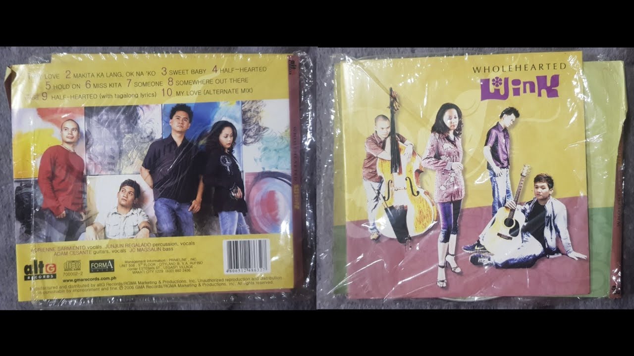 Opening to Wink: Wholehearted (2006) CD (Philippines)
