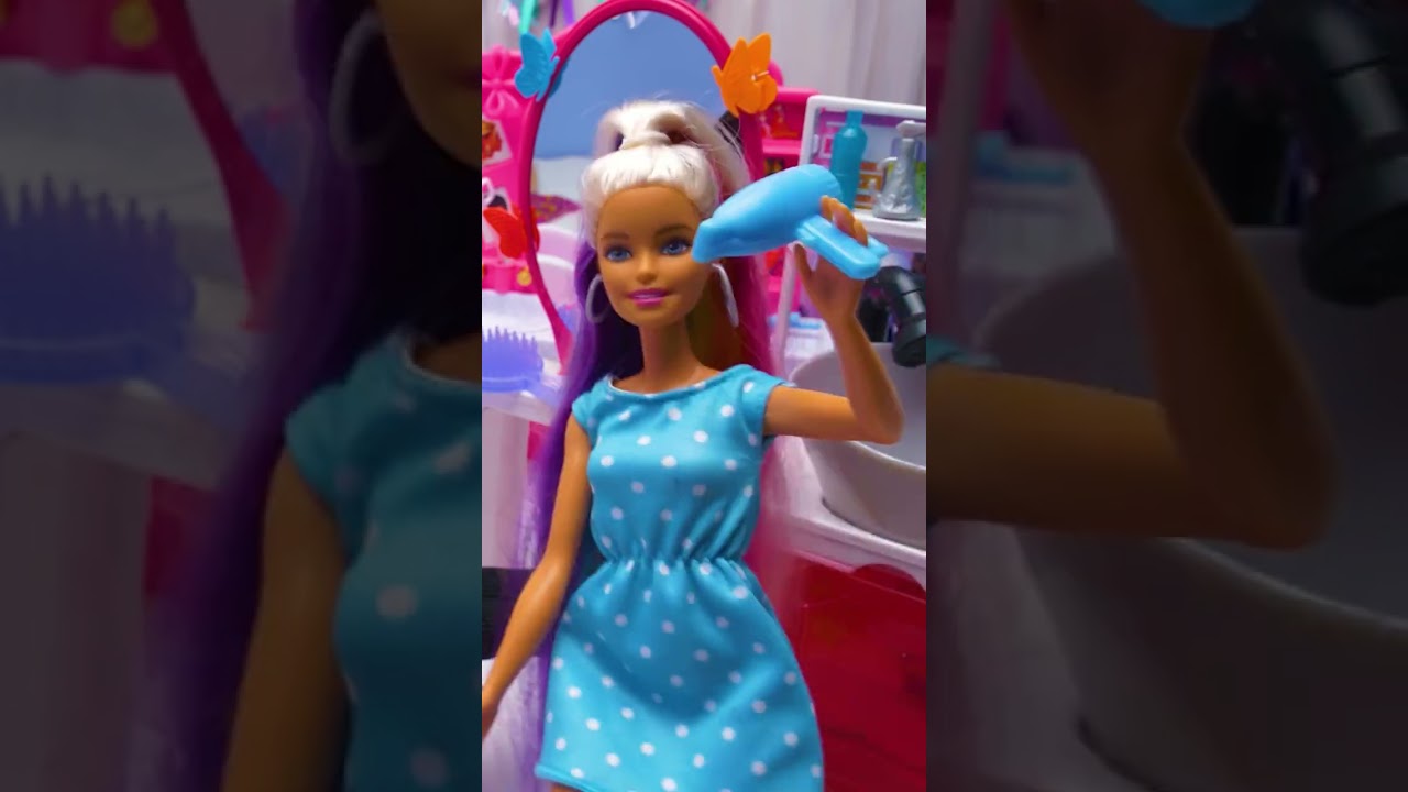 Barbie's Glam Hair Makeover: Salon Secrets Unveiled! 💖✂️