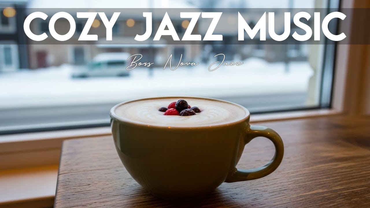 Cozy Jazz Music ☕❄️ Relaxing Bossa Nova Piano & Elegant Coffee Music for Good Mood