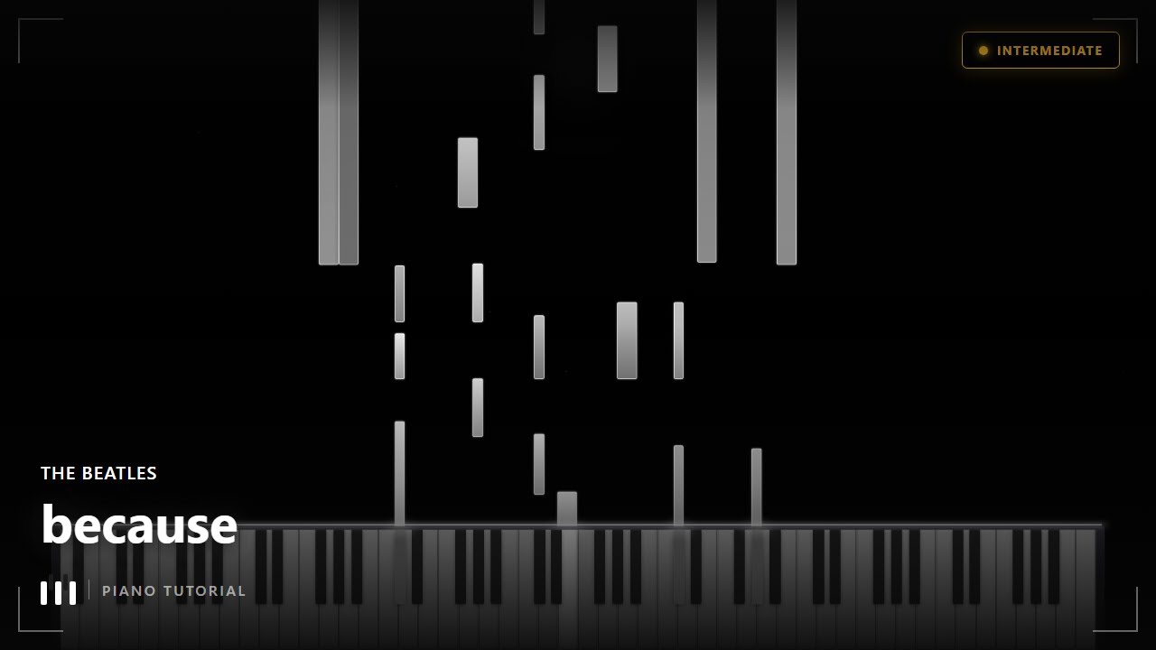 The Beatles - because | Piano Tutorial