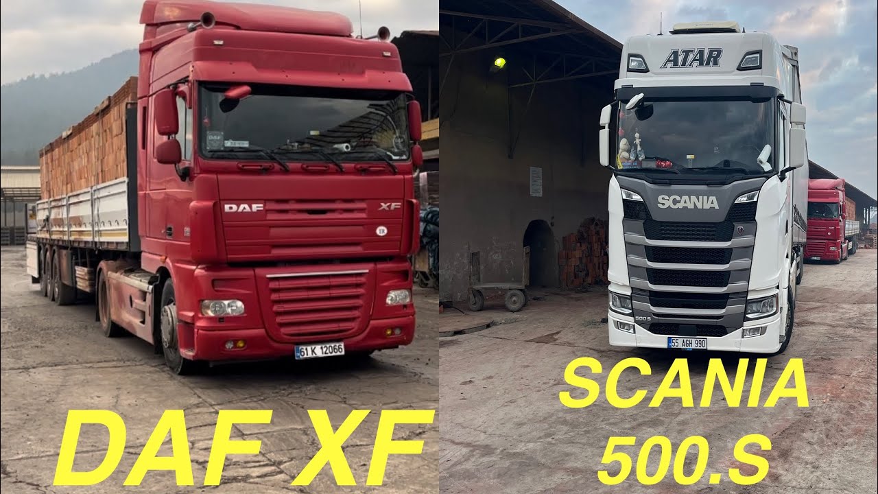 DAF XF SCANIA 500S MERCEDES ACTROS BOYABAT TUĞLA İŞLERİ SİNOP BOYOBAT İSTANBUL UZUN YOL