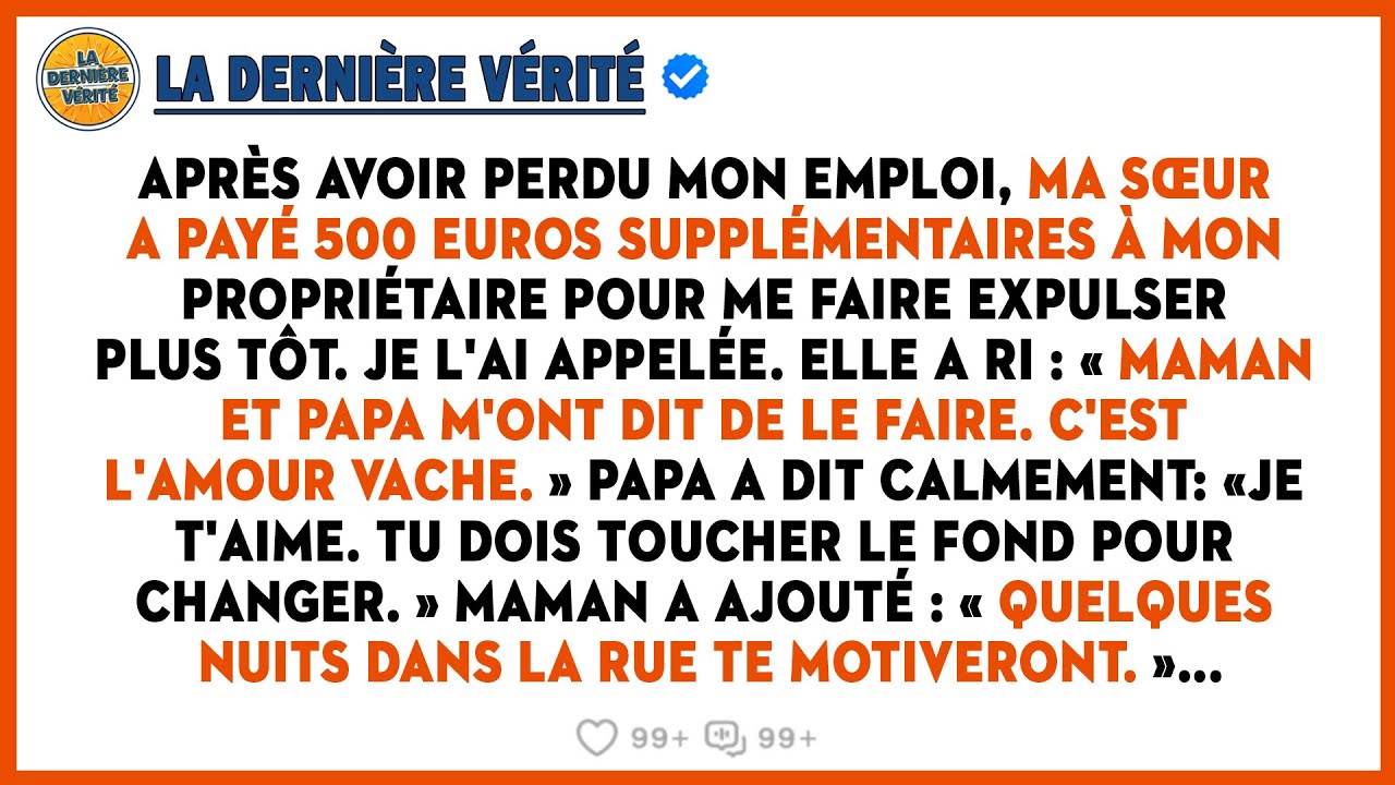 Ma Sœur A Payé 500 Euros À Mon Propriétaire Pour Me Faire Expulser Plus Tôt, Juste Après Que J'ai…