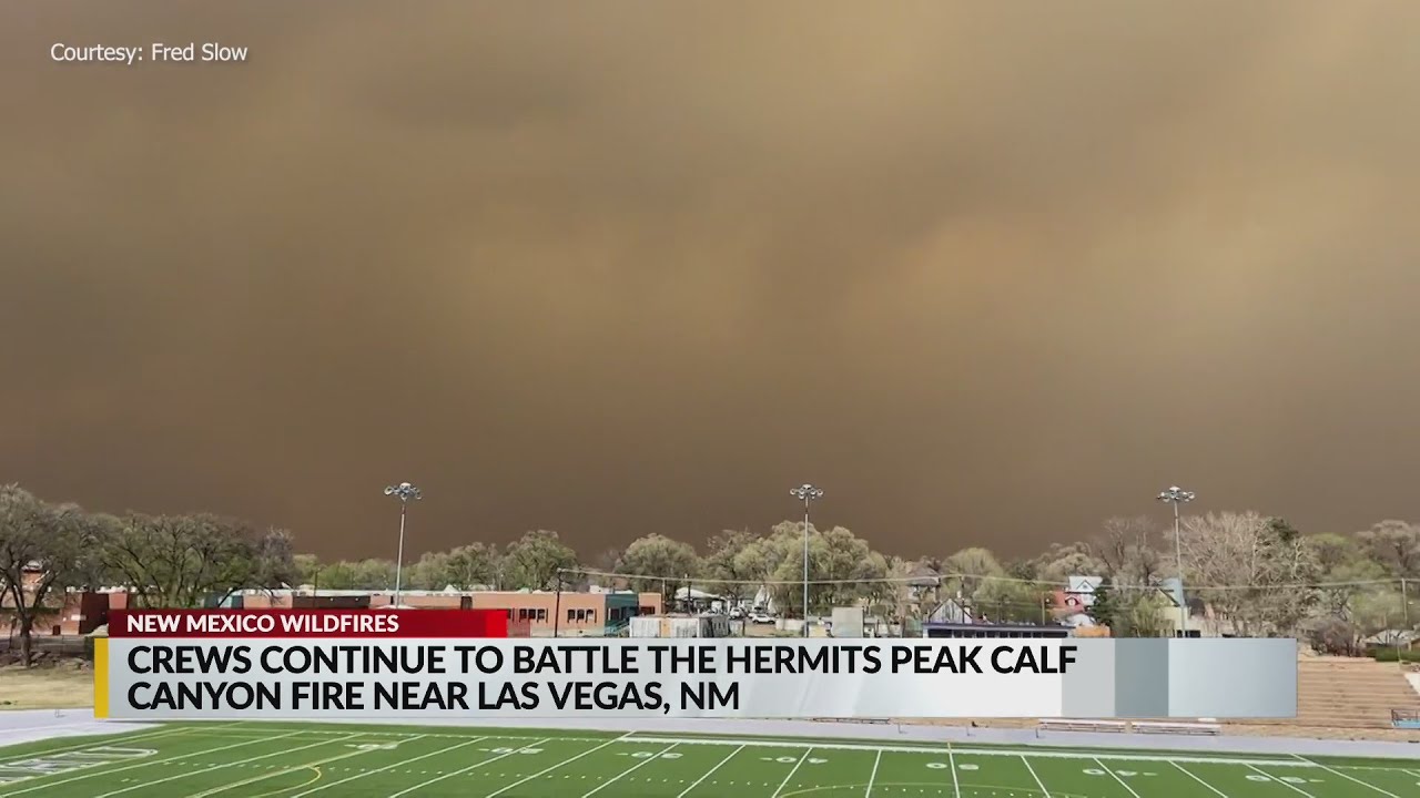 Hermits Peak Fire, Calf Canyon Fire; 65,824 acres, 37%